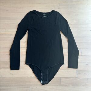 Cuyana Body Black Long Sleeve Bodysuit